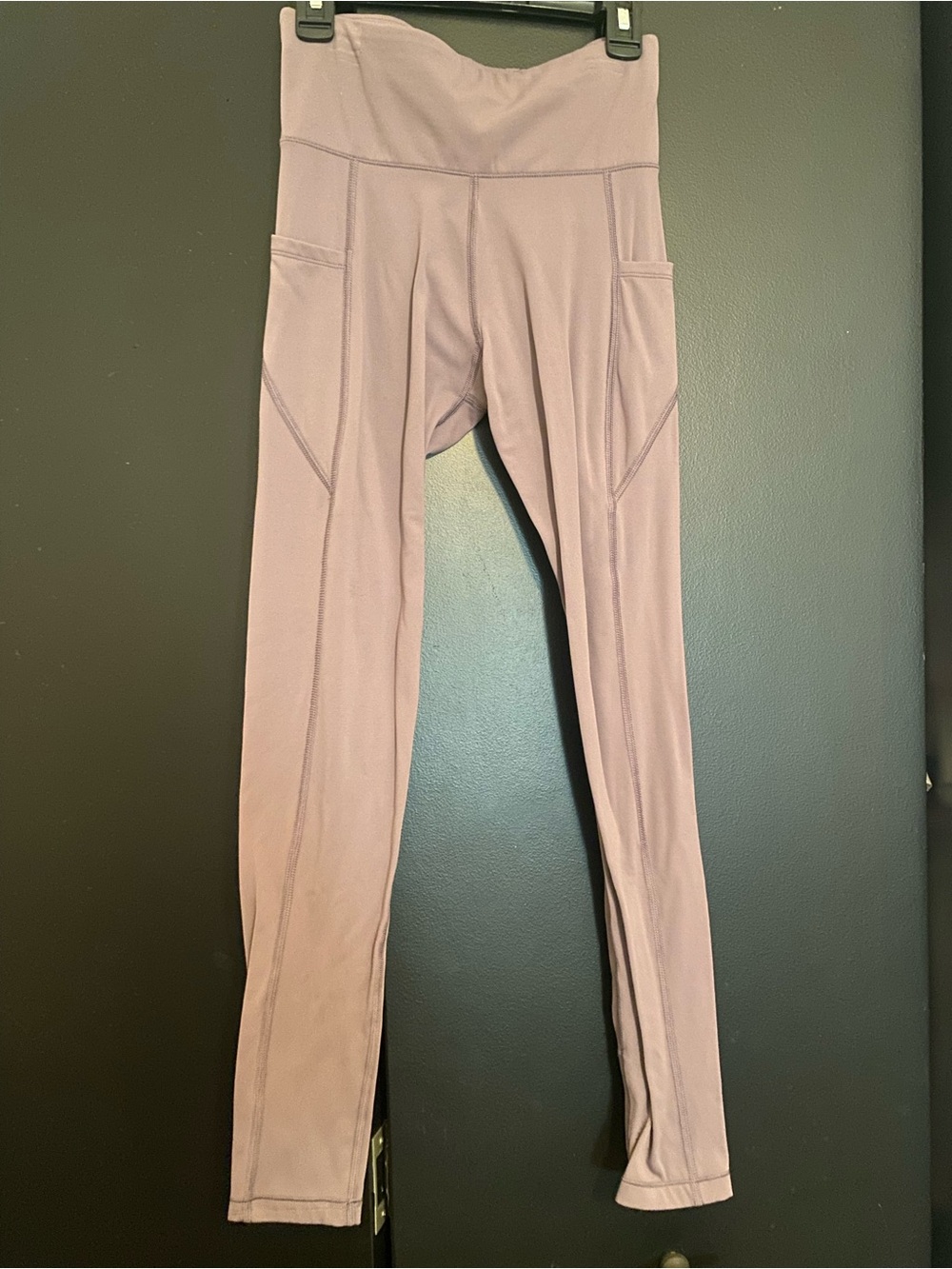 Aeropostale Mauve High-Waist Leggings with Side Pockets